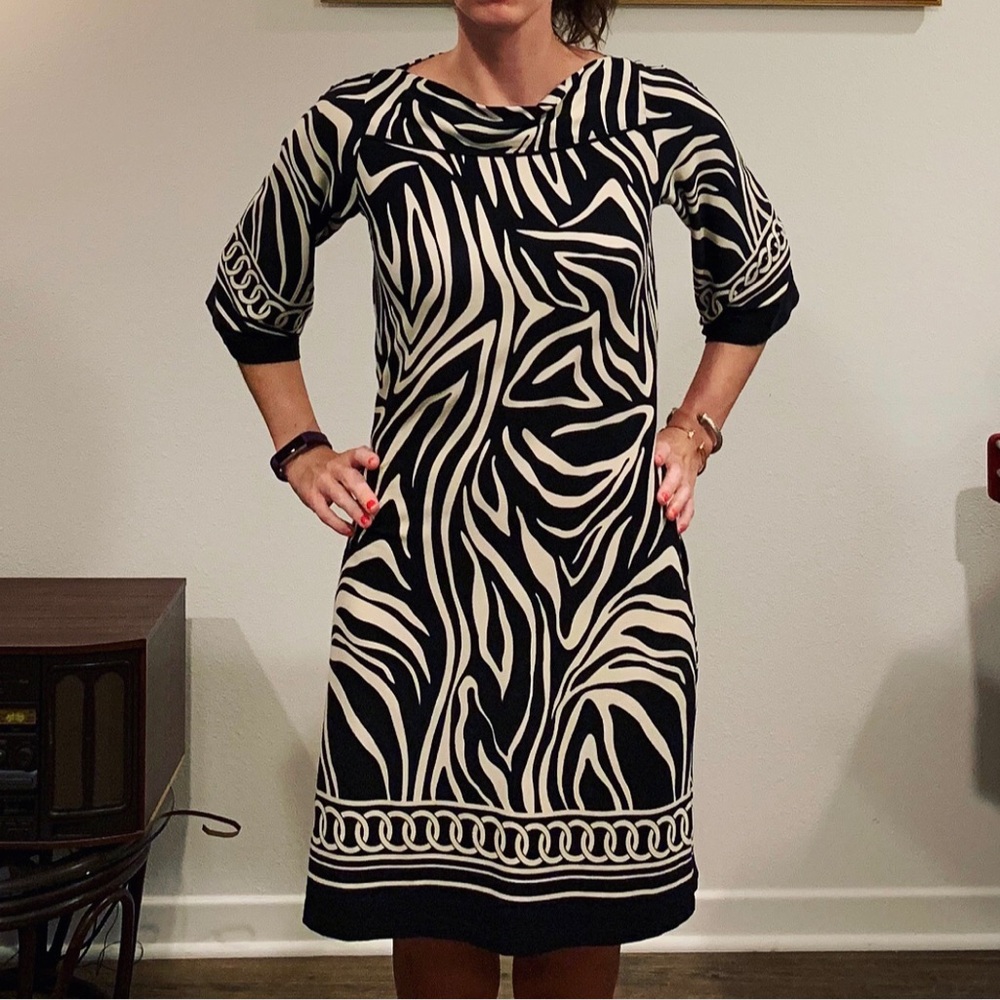 Lucy and Laurel Zebra Striped Dress